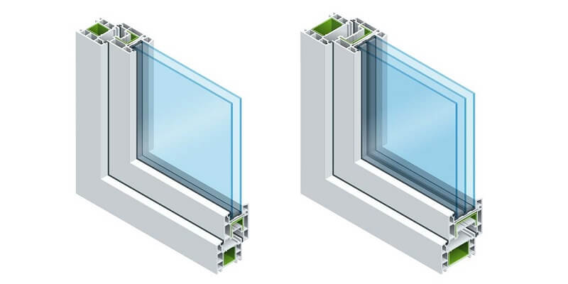 تفاوت پنجره دوجداره و سه جداره